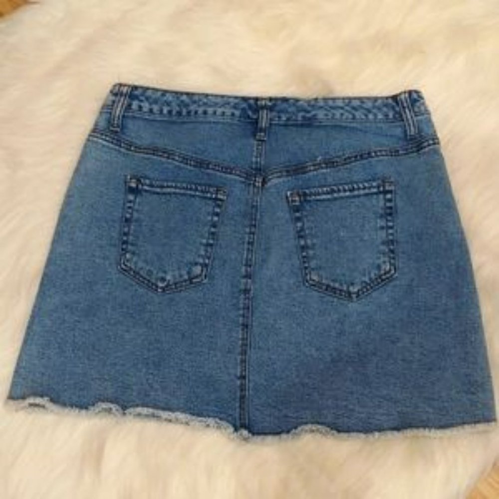 Wild Fable jean skirt with silver hardware JR14 - Picture 2 of 4